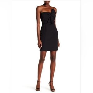 NWT Alexia Admor Bow Tie Strapless black mini dress